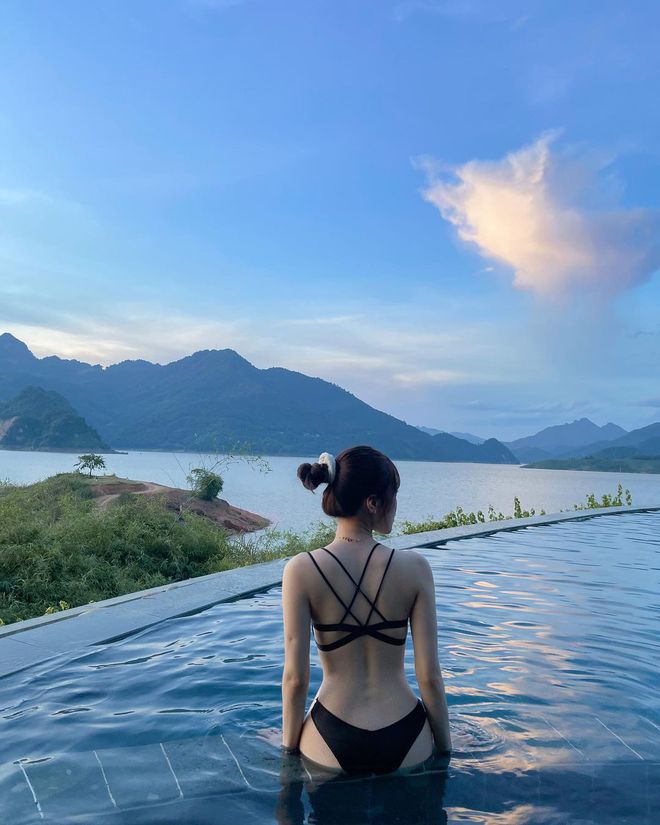 4 bể bơi vô cực "nhìn là muốn đi" ở vùng núi phía Bắc: View thung lũng đẹp mê mẩn, lại còn điều chỉnh nhiệt độ theo mùa - Ảnh 8.