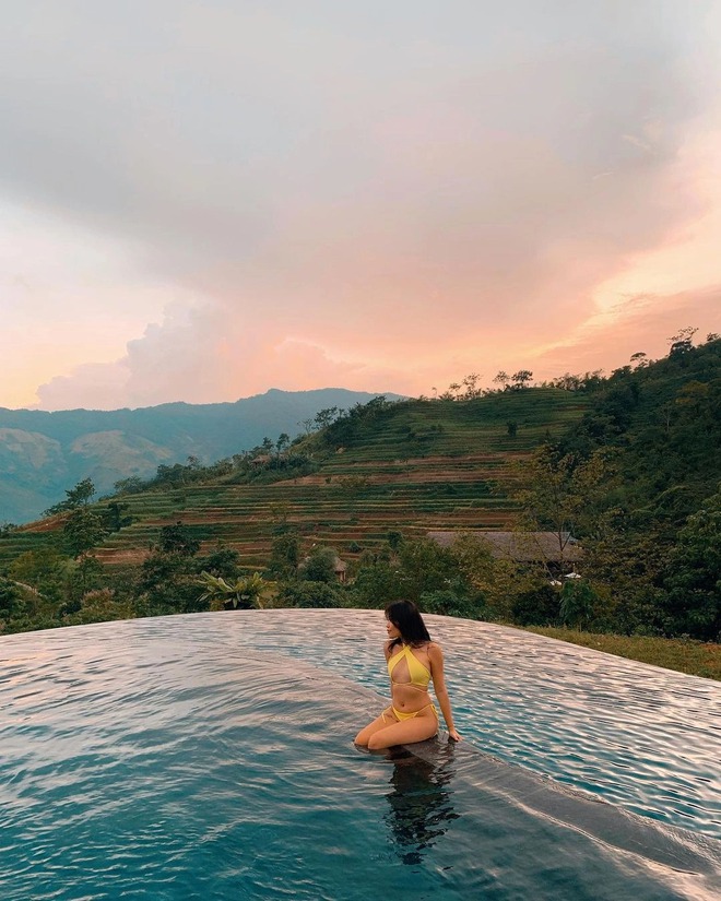 4 bể bơi vô cực "nhìn là muốn đi" ở vùng núi phía Bắc: View thung lũng đẹp mê mẩn, lại còn điều chỉnh nhiệt độ theo mùa - Ảnh 10.