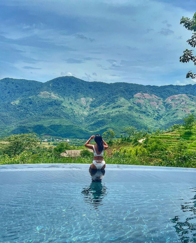 4 bể bơi vô cực "nhìn là muốn đi" ở vùng núi phía Bắc: View thung lũng đẹp mê mẩn, lại còn điều chỉnh nhiệt độ theo mùa - Ảnh 11.